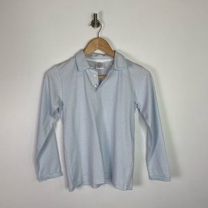 Mary Grace Boys Light Blue Striped Long Sleeve Shirt Size 10